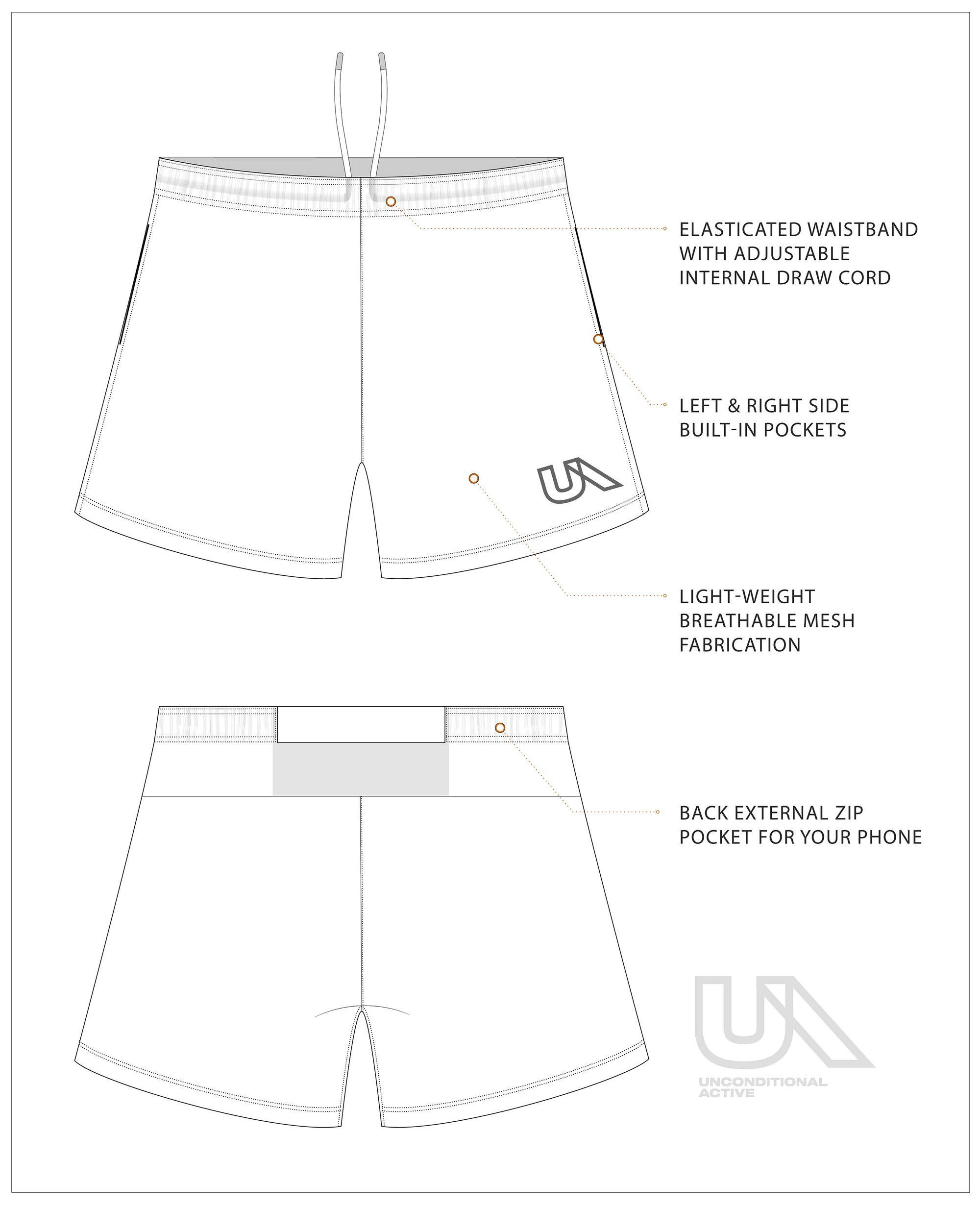 Wildcat 5" Mesh short